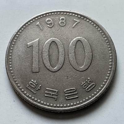 🌹外币初藏🌹🐯2025年第102场 周二无佣金特价场 - 韩国1987年¥100