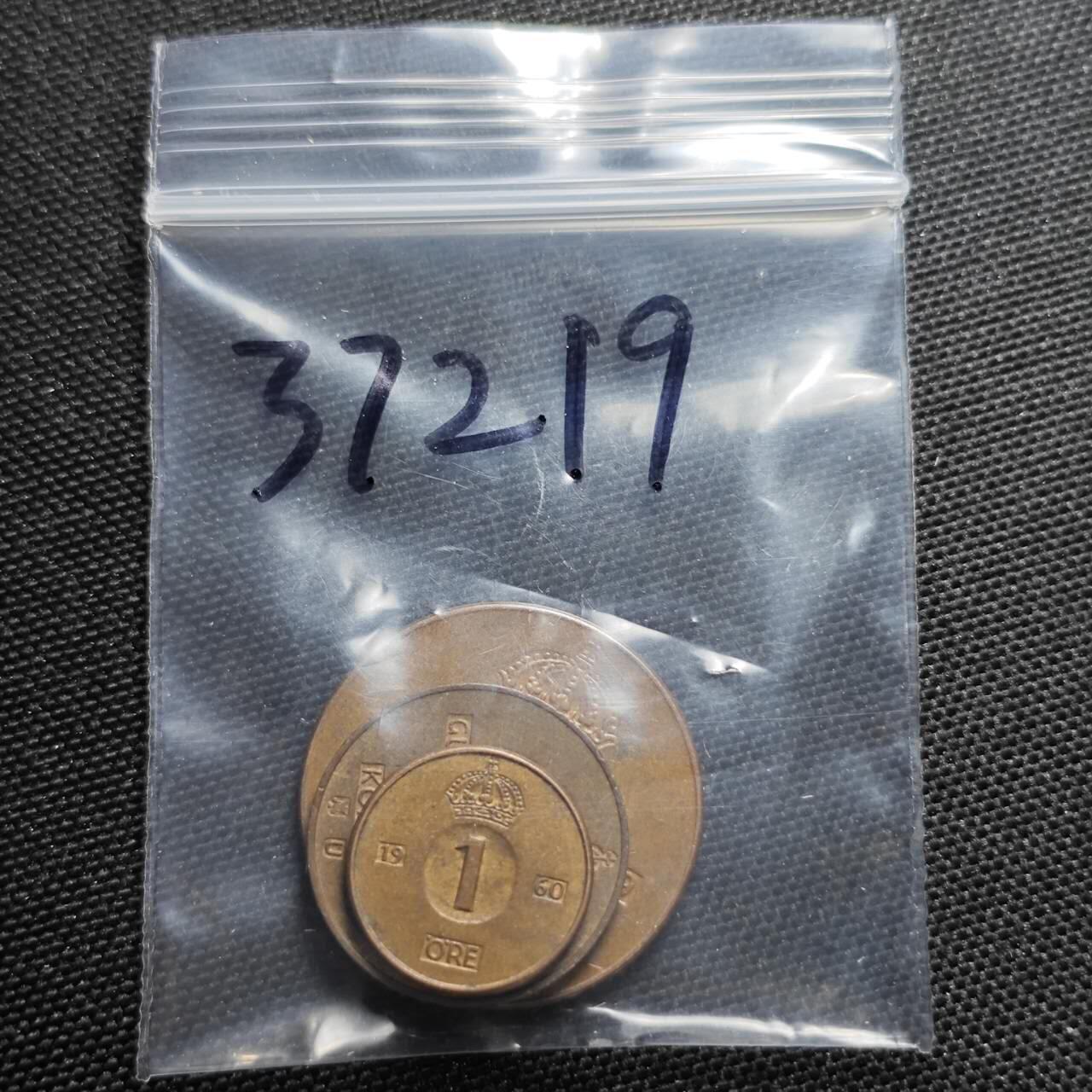 KK钱币收藏小铺 第337场 2月预留时间 周末发货  瑞典大小面值铜币一组