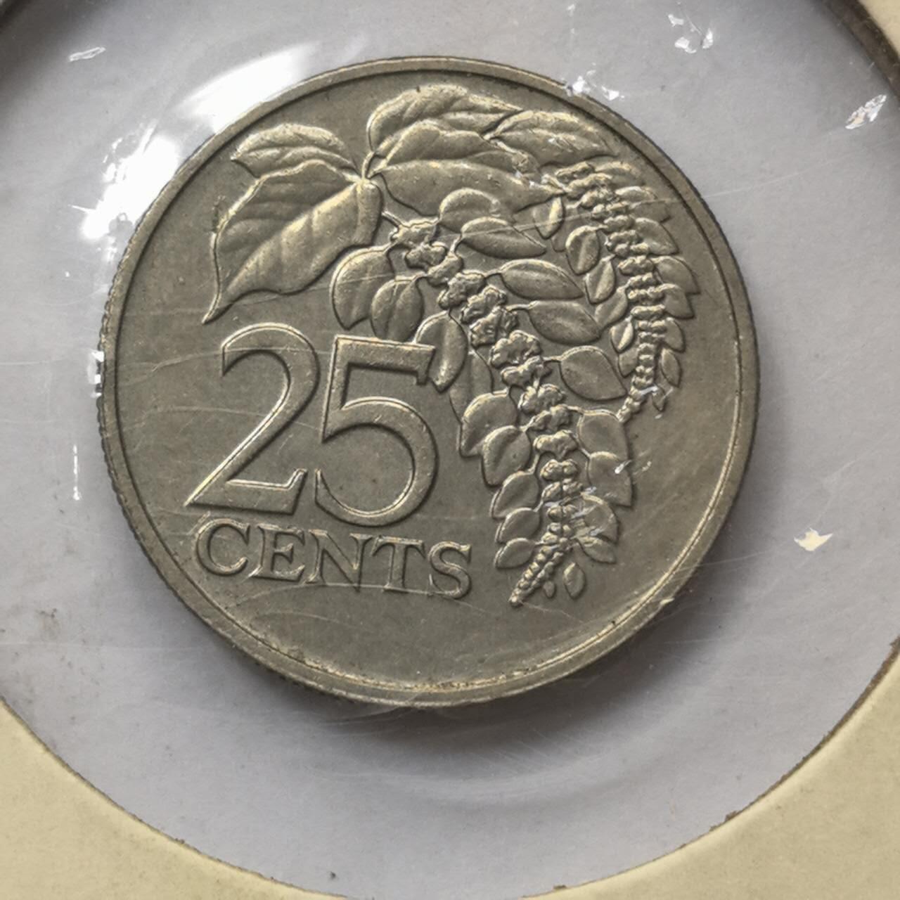 各国硬币第2期 无佣金 特立尼25分