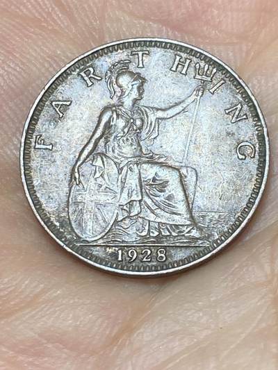 2025年第九十二场(总第一百一十八场）外国好品散币(免佣金) - 英国🇬🇧1928年1法新(乔治五世第三版)