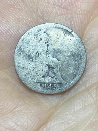 2025年第九十二场(总第一百一十八场）外国好品散币(免佣金) - 少见–英国🇬🇧1845年4便士银币(维多利亚女王青年时期第一版，Groat版，925高银)