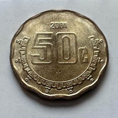 🌹外币初藏🌹🐯2025年第102场 周二无佣金特价场 - 墨西哥2001年五十分