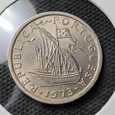 KK钱币收藏小铺 第338场 2月预留时间 周末发货 - 1973葡萄牙2.5埃斯库多 好品