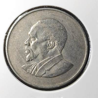 KK钱币收藏小铺 第338场 2月预留时间 周末发货 - 1966肯尼亚1先令 开国头像无字版
