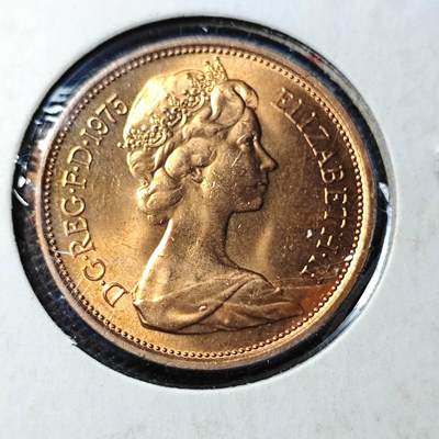 KK钱币收藏小铺 第338场 2月预留时间 周末发货 - 1975英国2便士 好品