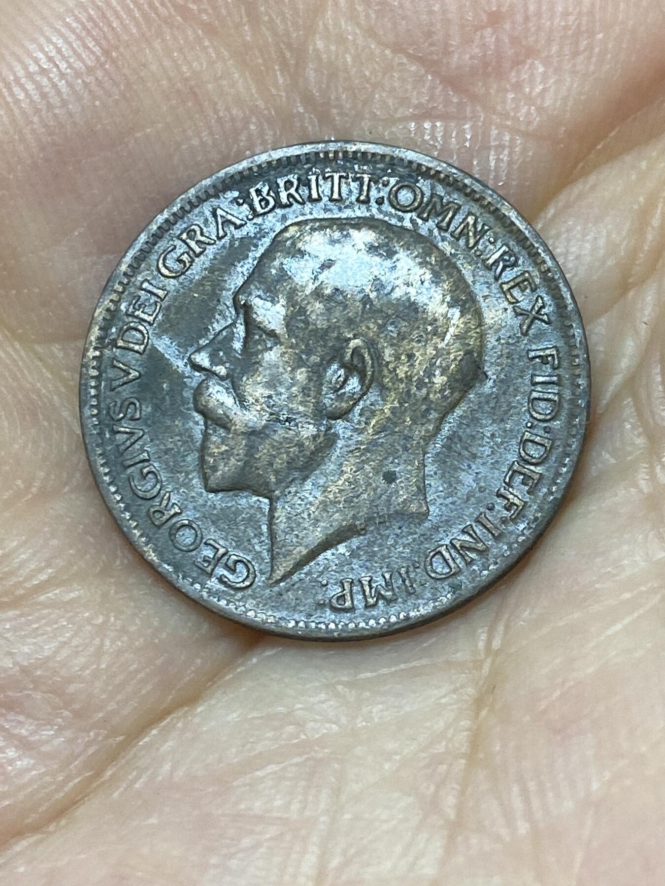 2025年第九十二场(总第一百一十八场）外国好品散币(免佣金) 英国🇬🇧1920年1法新(乔治五世第二版)