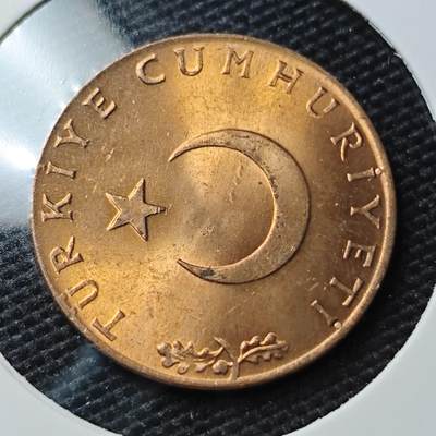 KK钱币收藏小铺 第337场 2月预留时间 周末发货 - 1974土耳其10库鲁 好品铜币