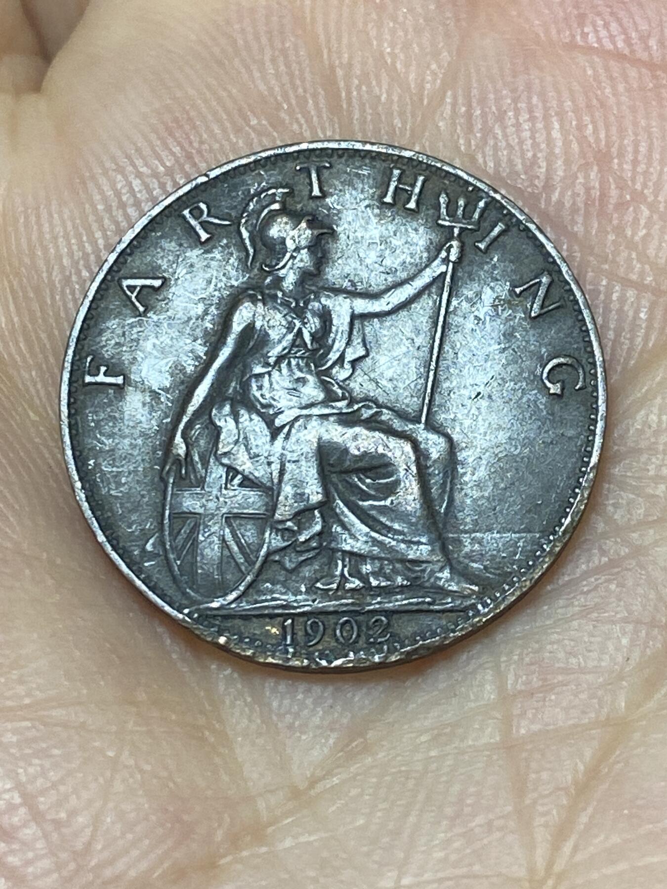 2025年第九十二场(总第一百一十八场）外国好品散币(免佣金) 英国🇬🇧1902年1法新(爱德华七世时期)