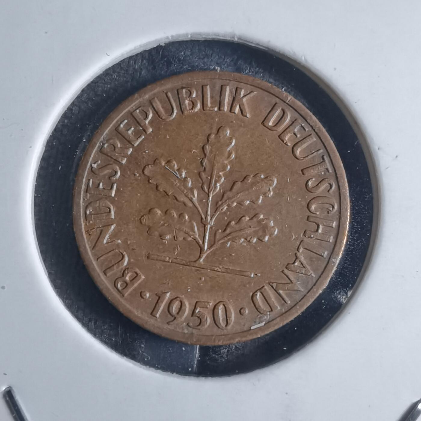 沼泽如烟--第841场 德国1950年1芬尼