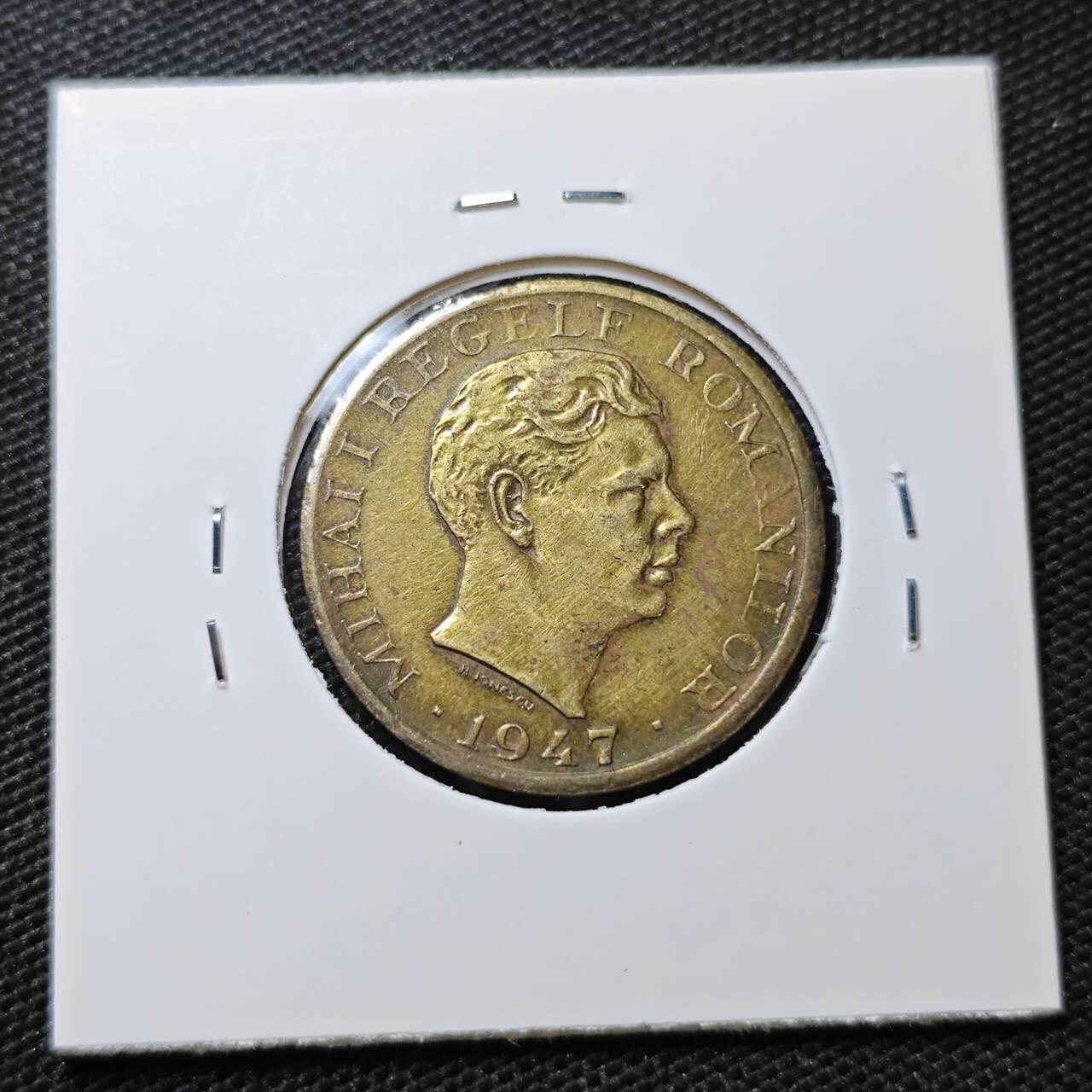 KK钱币收藏小铺 第337场 2月预留时间 周末发货 1947罗马尼亚10000列伊 