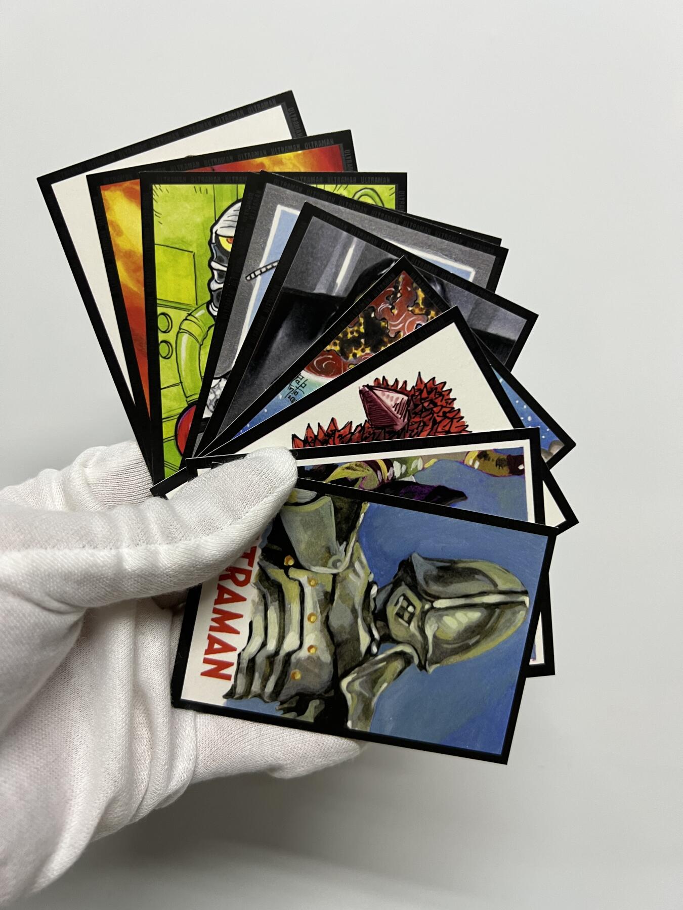 零元拍：RRParks Ultraman Seven  赛文奥特曼 圆谷公司 赛文奥特曼 手绘复刻卡 超人气怪兽很多 非常稀有 大比例 10张一起拍！编号见卡背 