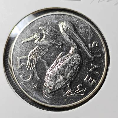 KK钱币收藏小铺 第338场 2月预留时间 周末发货 - 1980英属维尔京50分 精制币