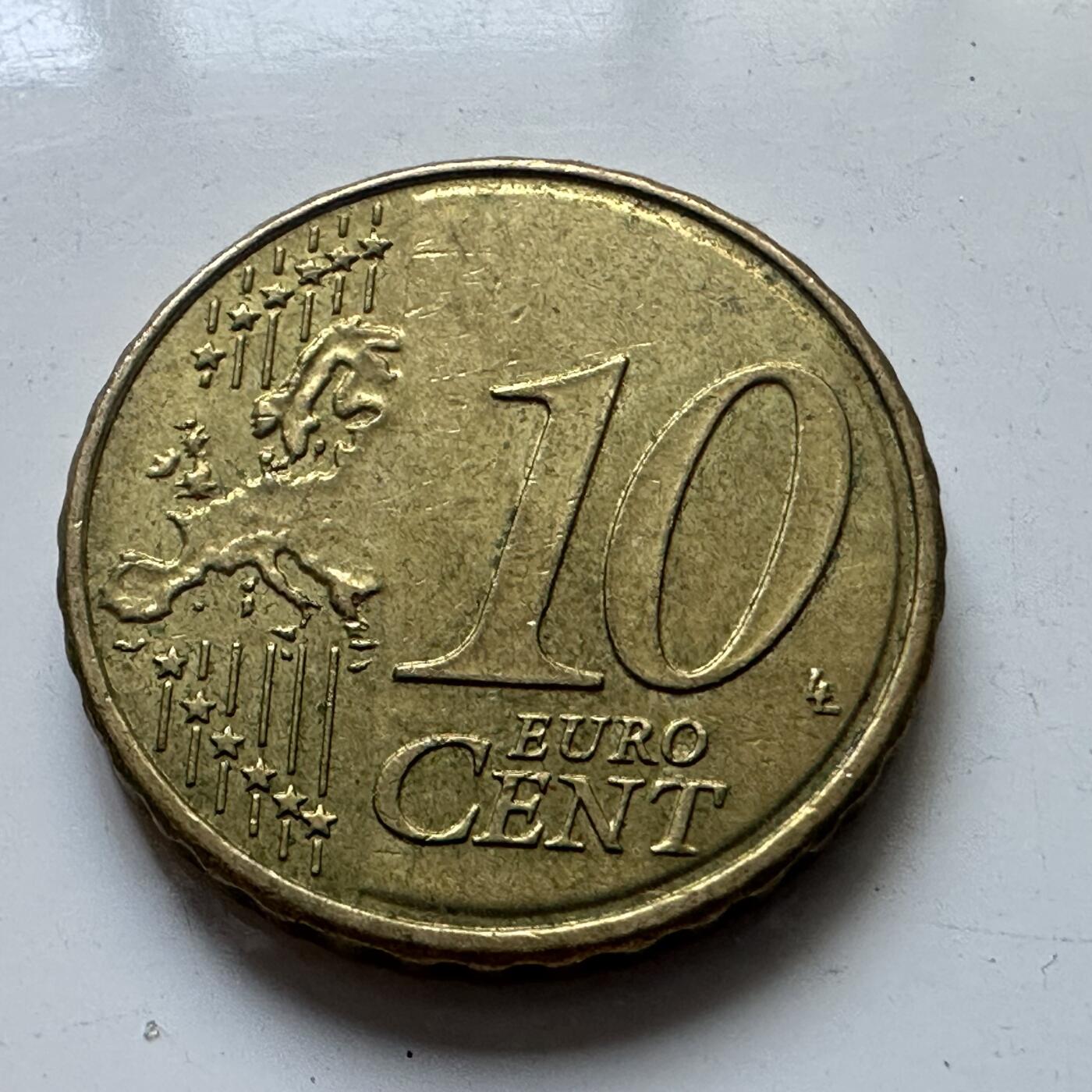 🌹外币初藏🌹🐯2025年第102场 周二无佣金特价场 意大利2010年10欧分