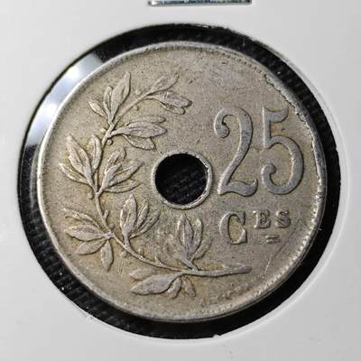 KK钱币收藏小铺 第338场 2月预留时间 周末发货 - 1926比利时25分 