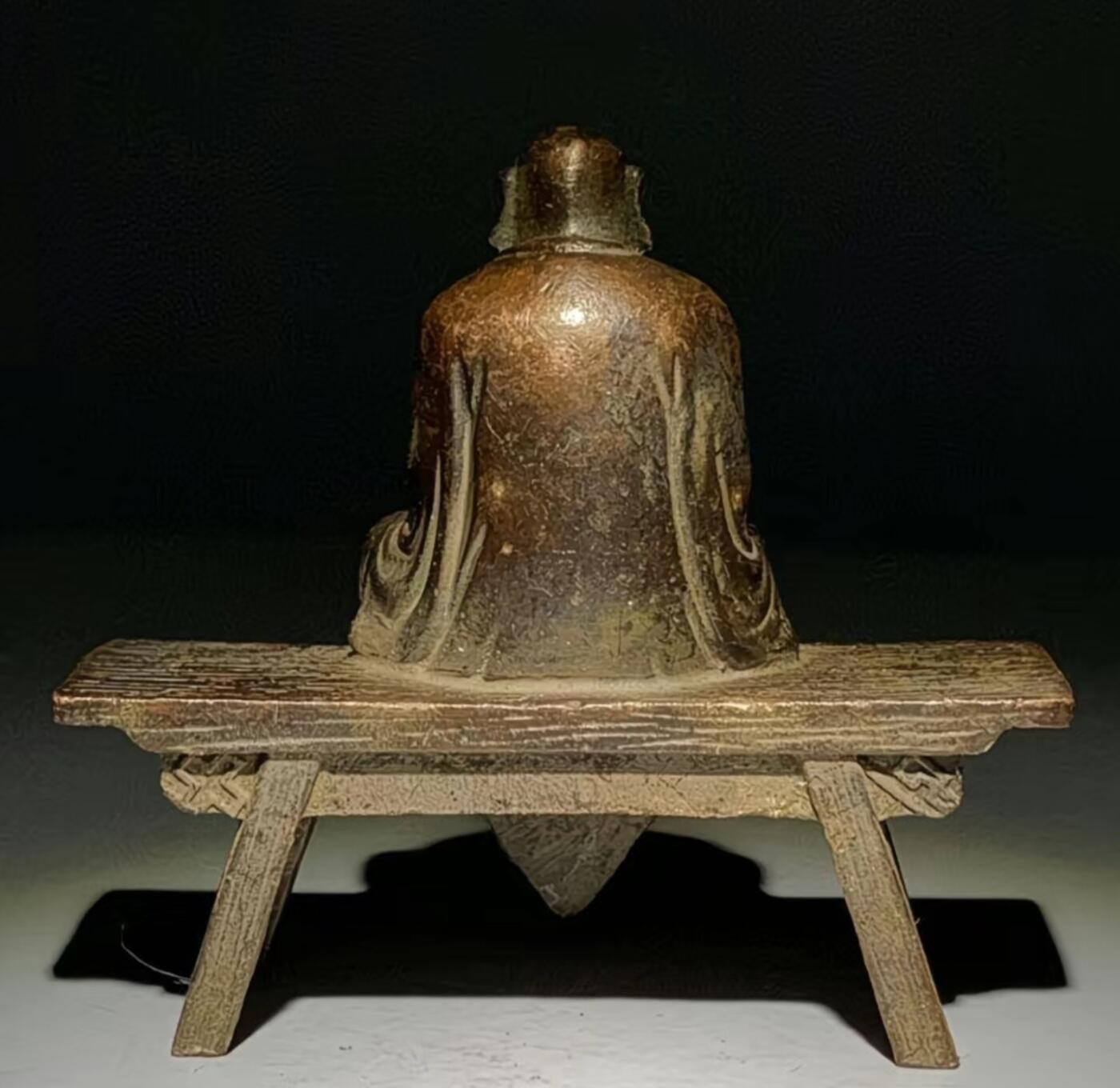 达摩祖师板凳佛摆件