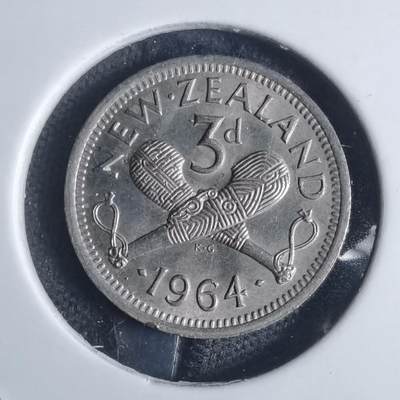 沼泽如烟--第841场 - 新西兰1964年3便士