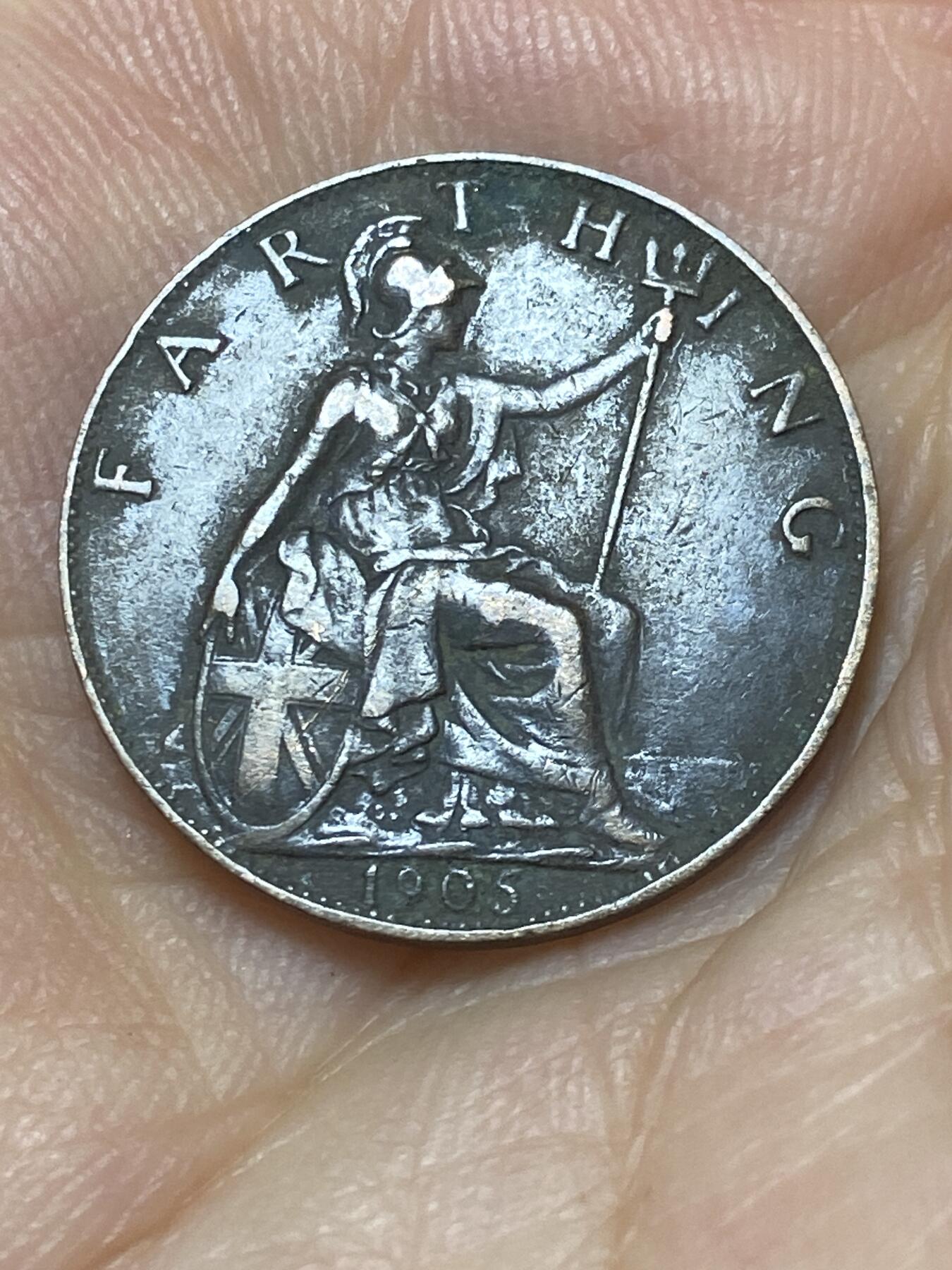 2025年第九十二场(总第一百一十八场）外国好品散币(免佣金) 英国🇬🇧1905年1法新(爱德华七世时期)