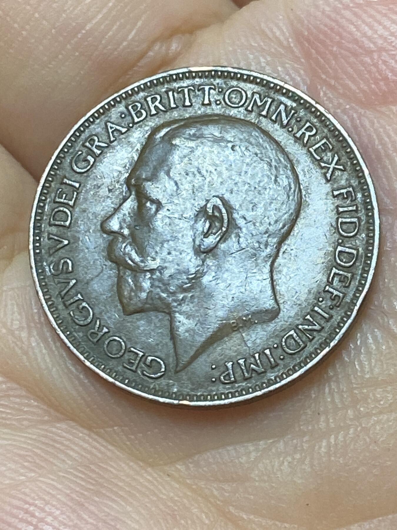 2025年第九十二场(总第一百一十八场）外国好品散币(免佣金) 英国🇬🇧1922年1法新(乔治五世第二版)