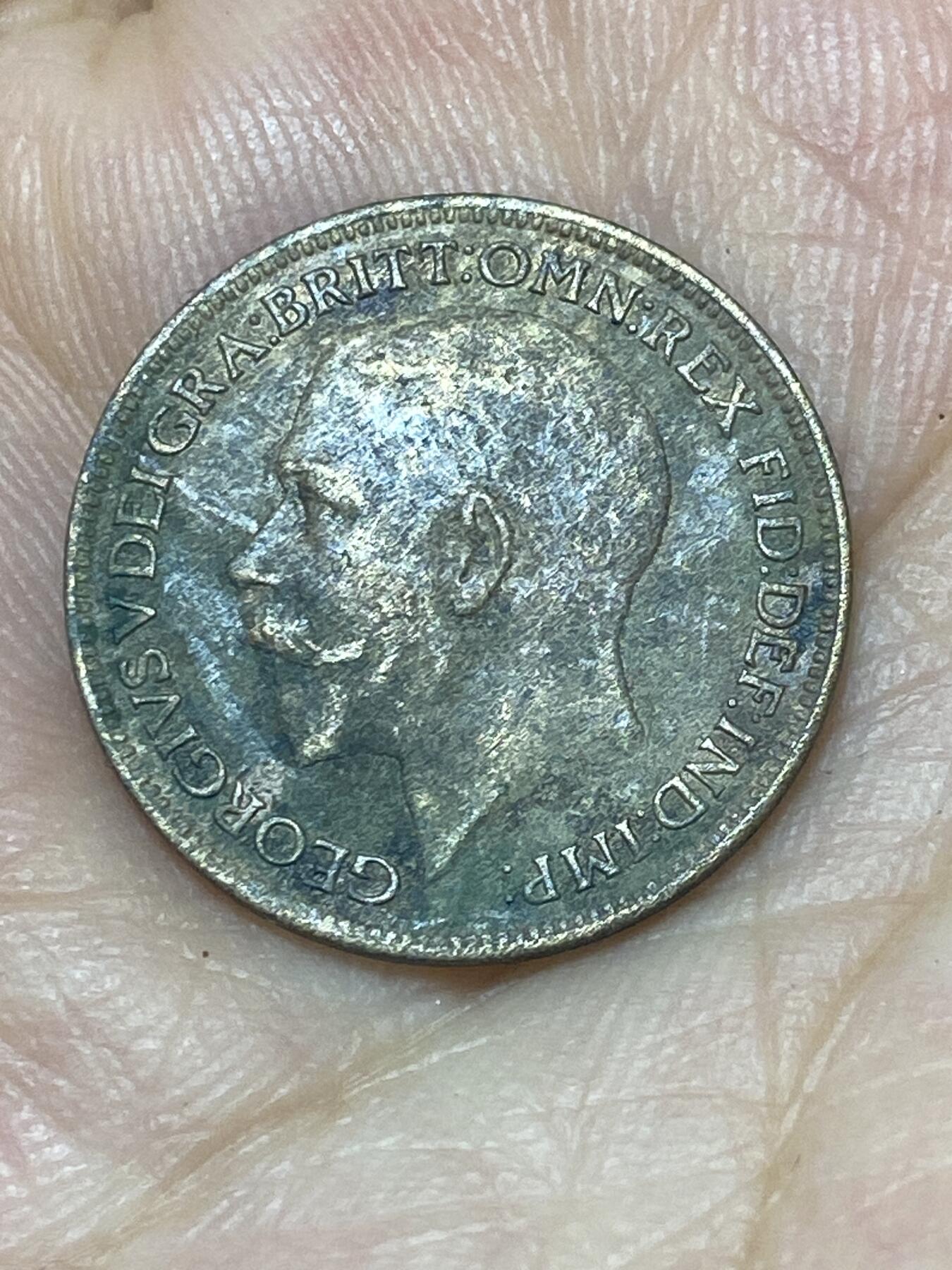 2025年第九十二场(总第一百一十八场）外国好品散币(免佣金) 英国🇬🇧1915年1法新(乔治五世第一版)