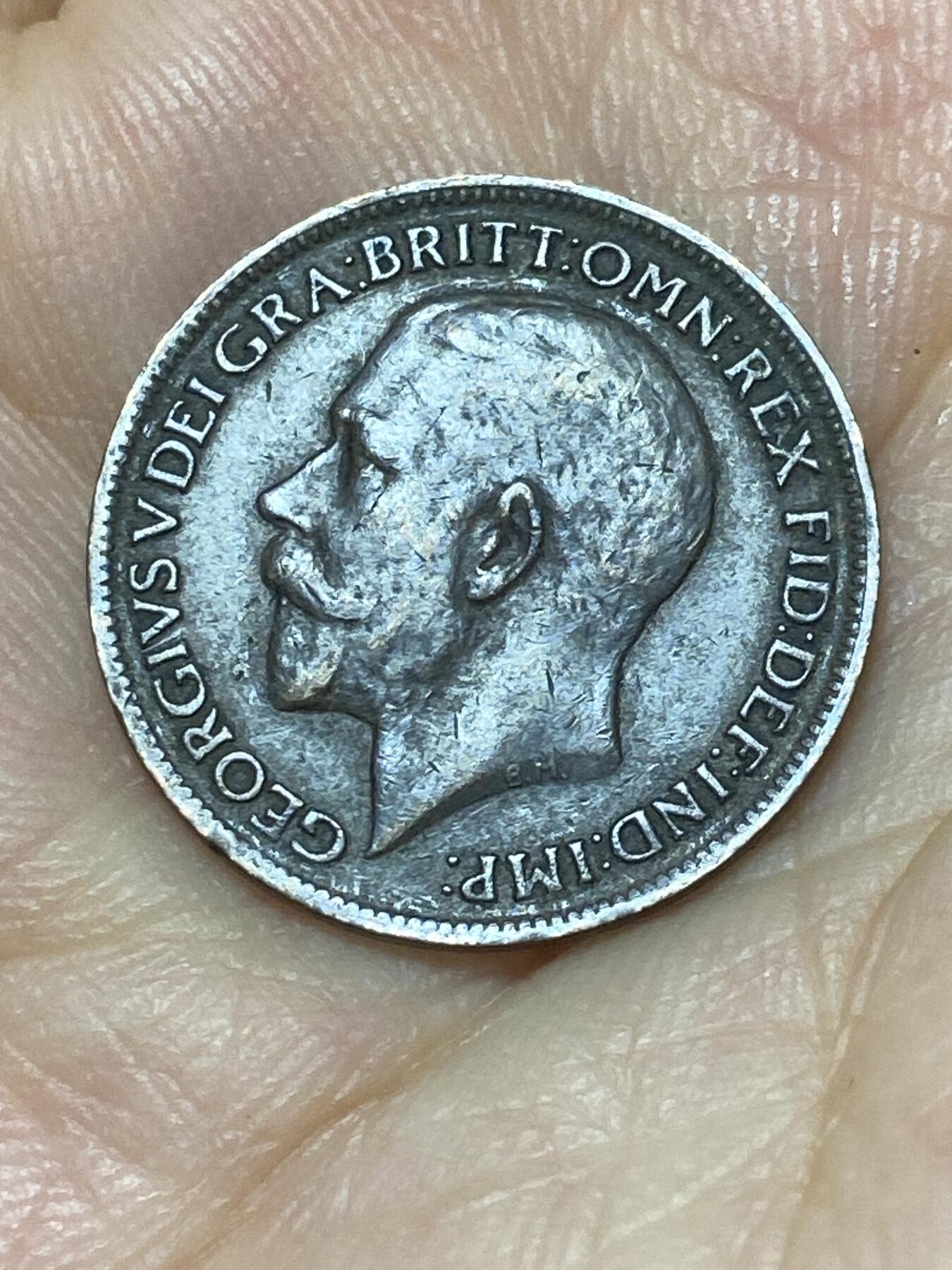 2025年第九十二场(总第一百一十八场）外国好品散币(免佣金) 英国🇬🇧1919年1法新(乔治五世第二版)