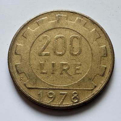 🌹外币初藏🌹🐯2025年第102场 周二无佣金特价场 - 意大利1978年200里拉