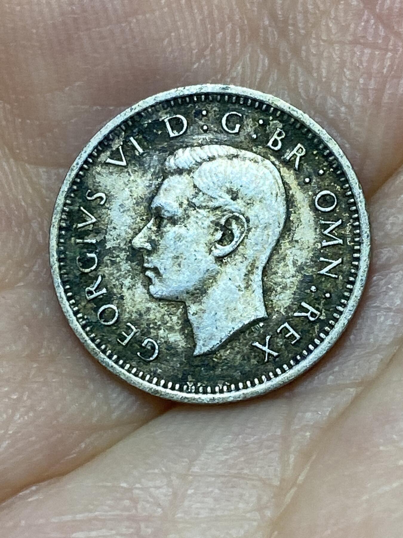2025年第九十二场(总第一百一十八场）外国好品散币(免佣金) 英国🇬🇧1937年3便士银币(乔治六世加冕年，第一版首发年)