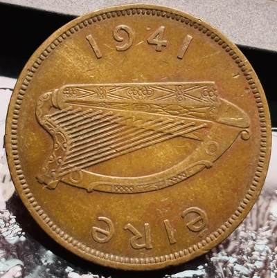 文馨钱币收藏第 272 场， 长期接收代拍品 - 1941 年英属爱尔兰 1 便士大铜币