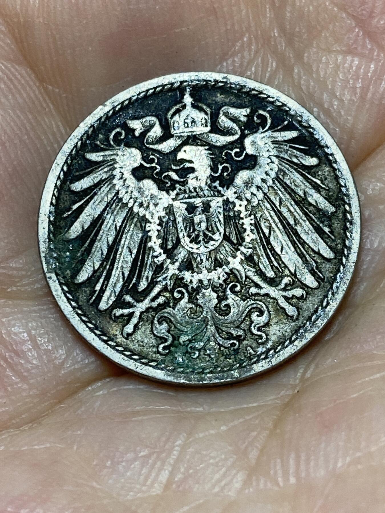 2025年第九十二场(总第一百一十八场）外国好品散币(免佣金) 德意志帝国1907年10芬尼(威廉二世时期，A标柏林造)