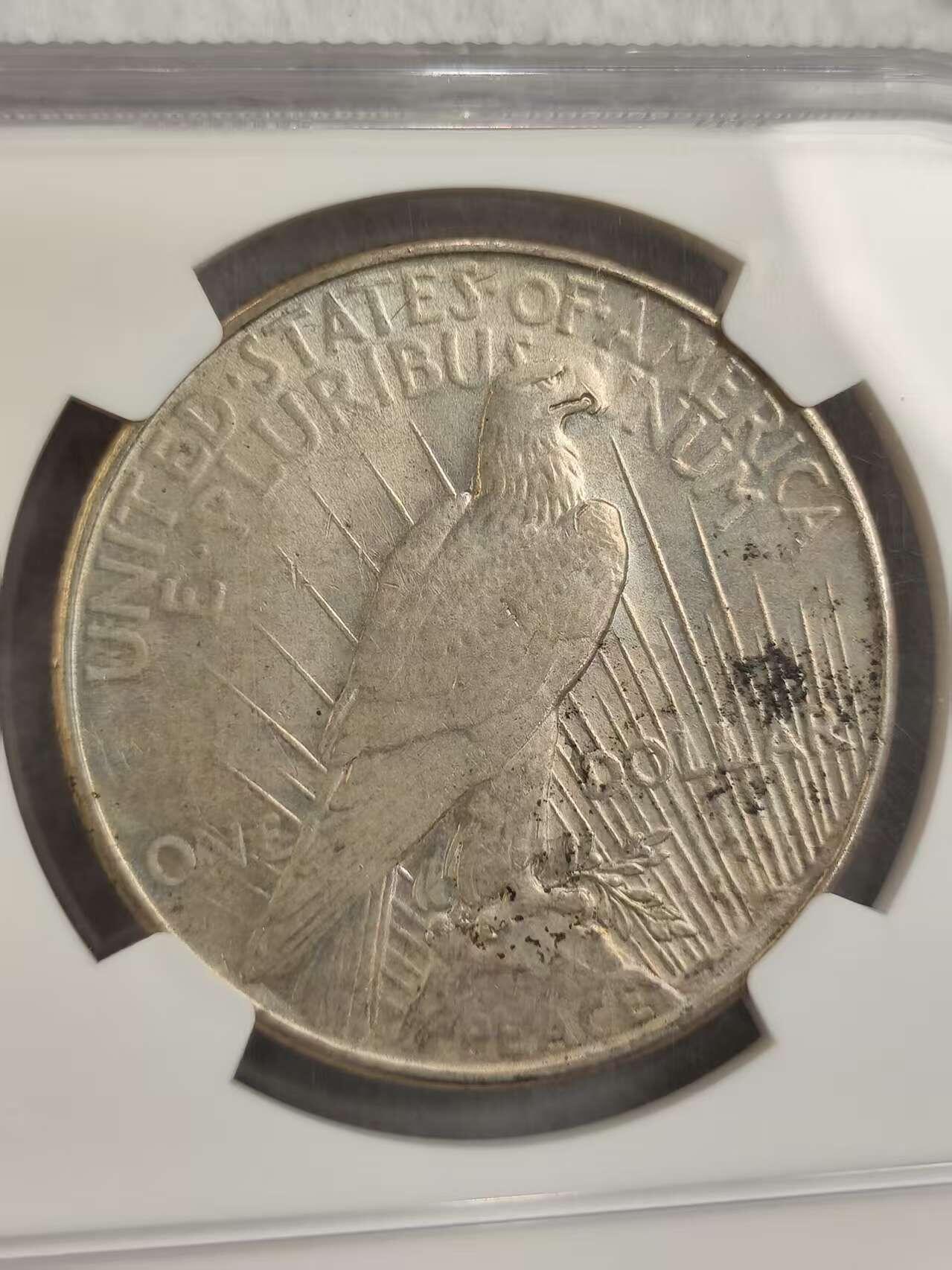 G&W世界散币，银币处理专场（第30场） NGC-UNCD  美国1934年和平1元  银币 