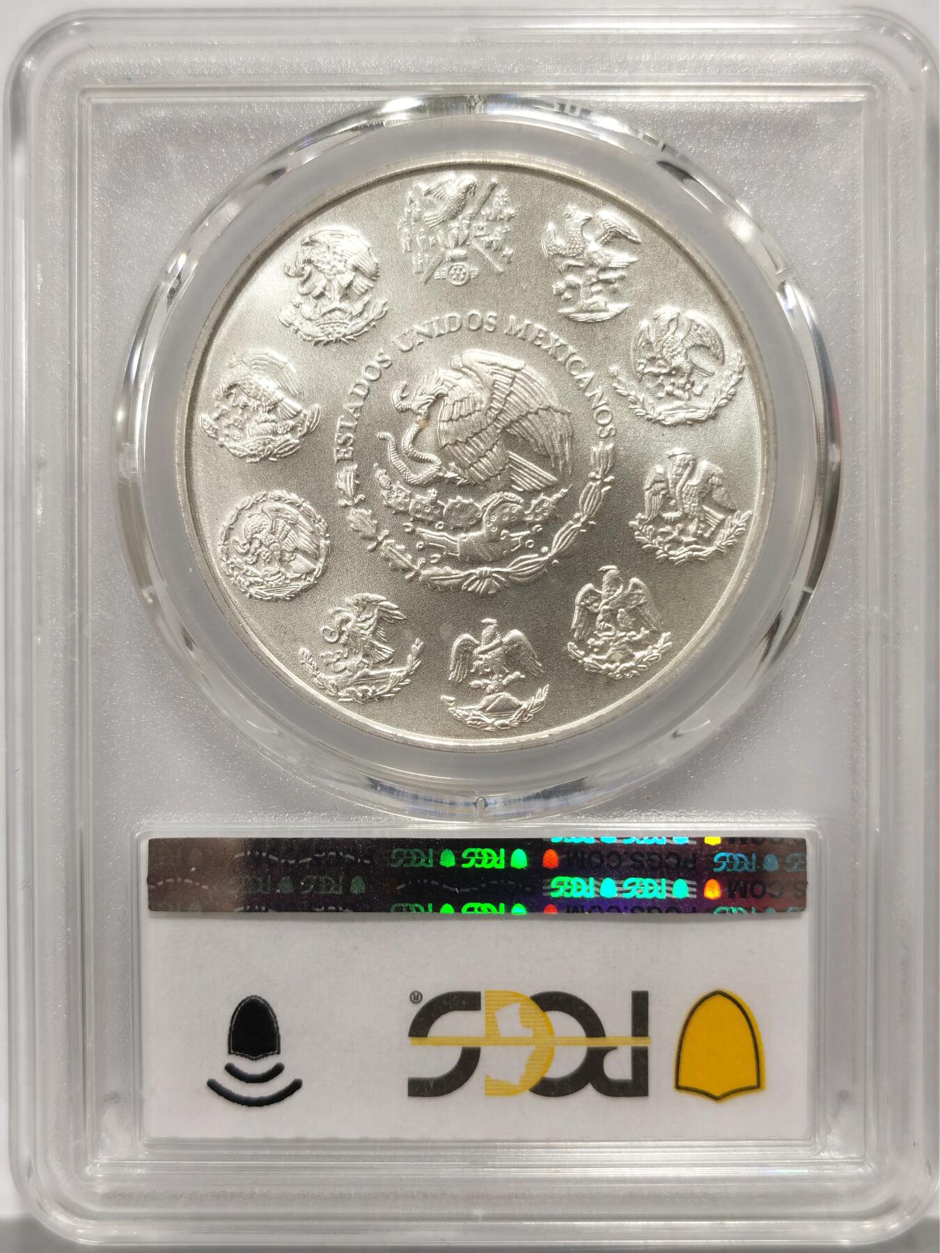 博洋堂世界钱币拍卖第140期（全场包邮） 墨西哥2014年飞天自由女神一盎司纪念银币PCGS-MS69，币面清爽干净又漂亮，打制精美，银光闪闪，转光强烈细节优秀，状态一流。