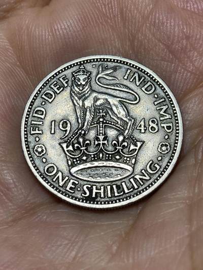 2025年第九十二场(总第一百一十八场）外国好品散币(免佣金) - 英国🇬🇧1948年1先令(乔治六世第二版，英格兰站狮版，关门年仅发行2年)