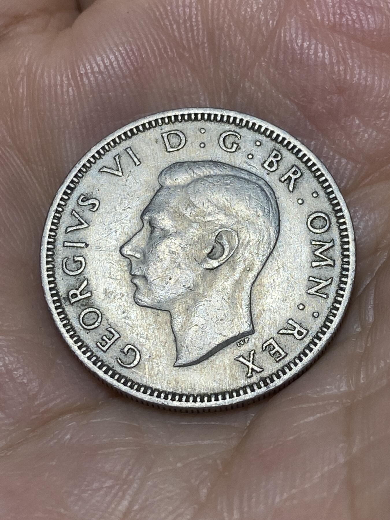 2025年第九十二场(总第一百一十八场）外国好品散币(免佣金) 英国🇬🇧1950年1先令(乔治六世第二版，苏格兰坐狮版)