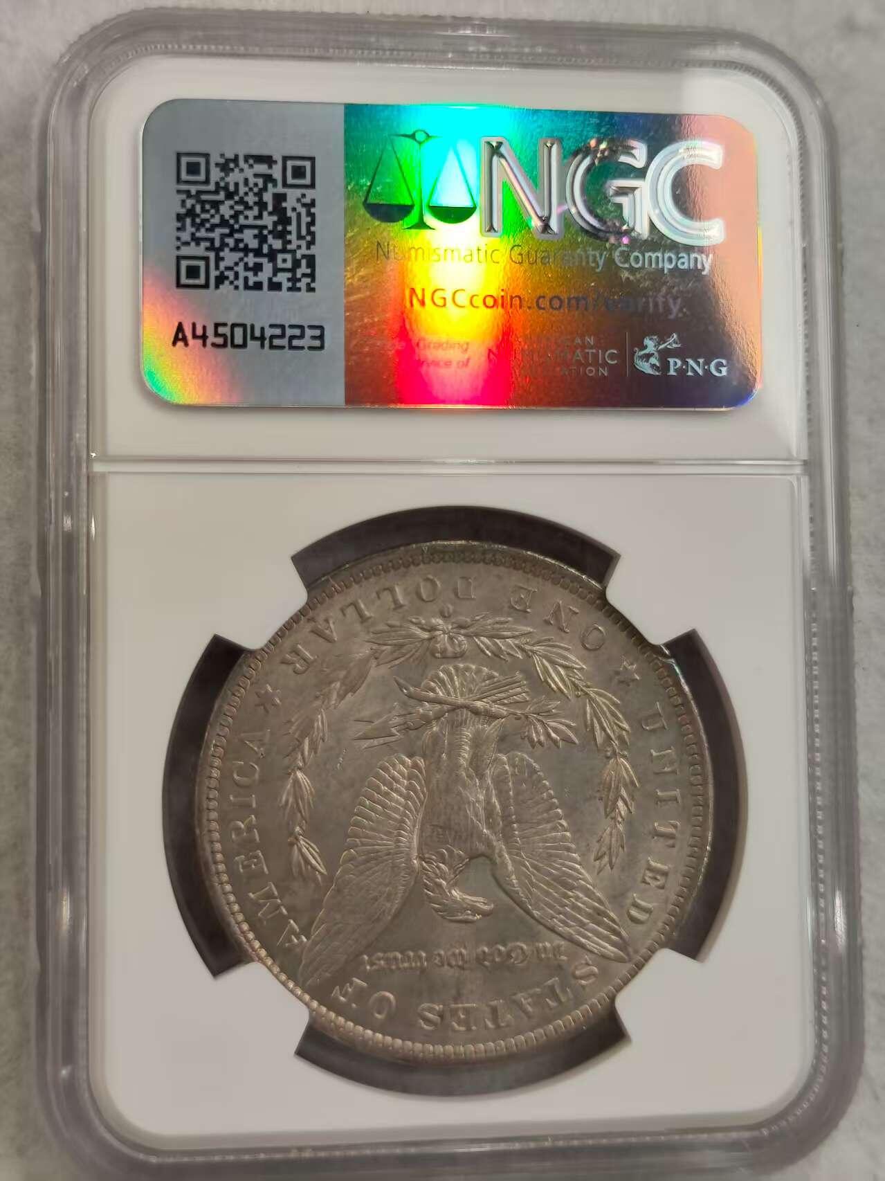 G&W世界散币，银币处理专场（第30场） NGC-MS63  美国1884年摩根1元  银币