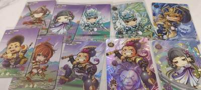 秋原瞳的小店第二十三期（持续收拍，夏蝉，夜色，蛙鸣，西瓜田，稻草堆…………） - 卡游三国萌将卡10张散配