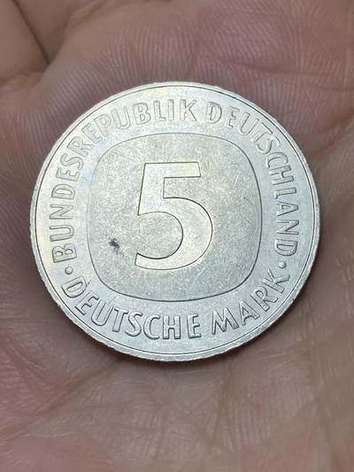 2025年第九十二场(总第一百一十八场）外国好品散币(免佣金) - 德国🇩🇪1984年5德国马克(J标，汉堡造)