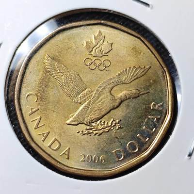 KK钱币收藏小铺 第339场 2月预留时间 周末发货 - 2006加拿大1元纪念币 
