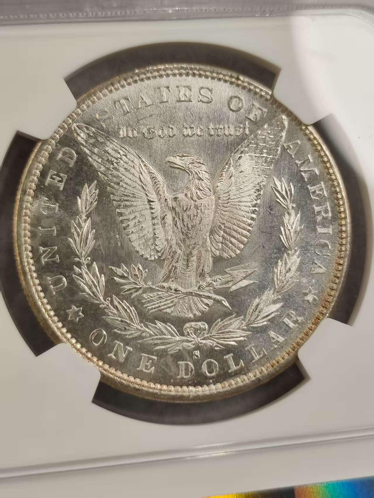 G&W世界散币，银币处理专场（第30场） NGC-MS64  美国1879年摩根1元  银币