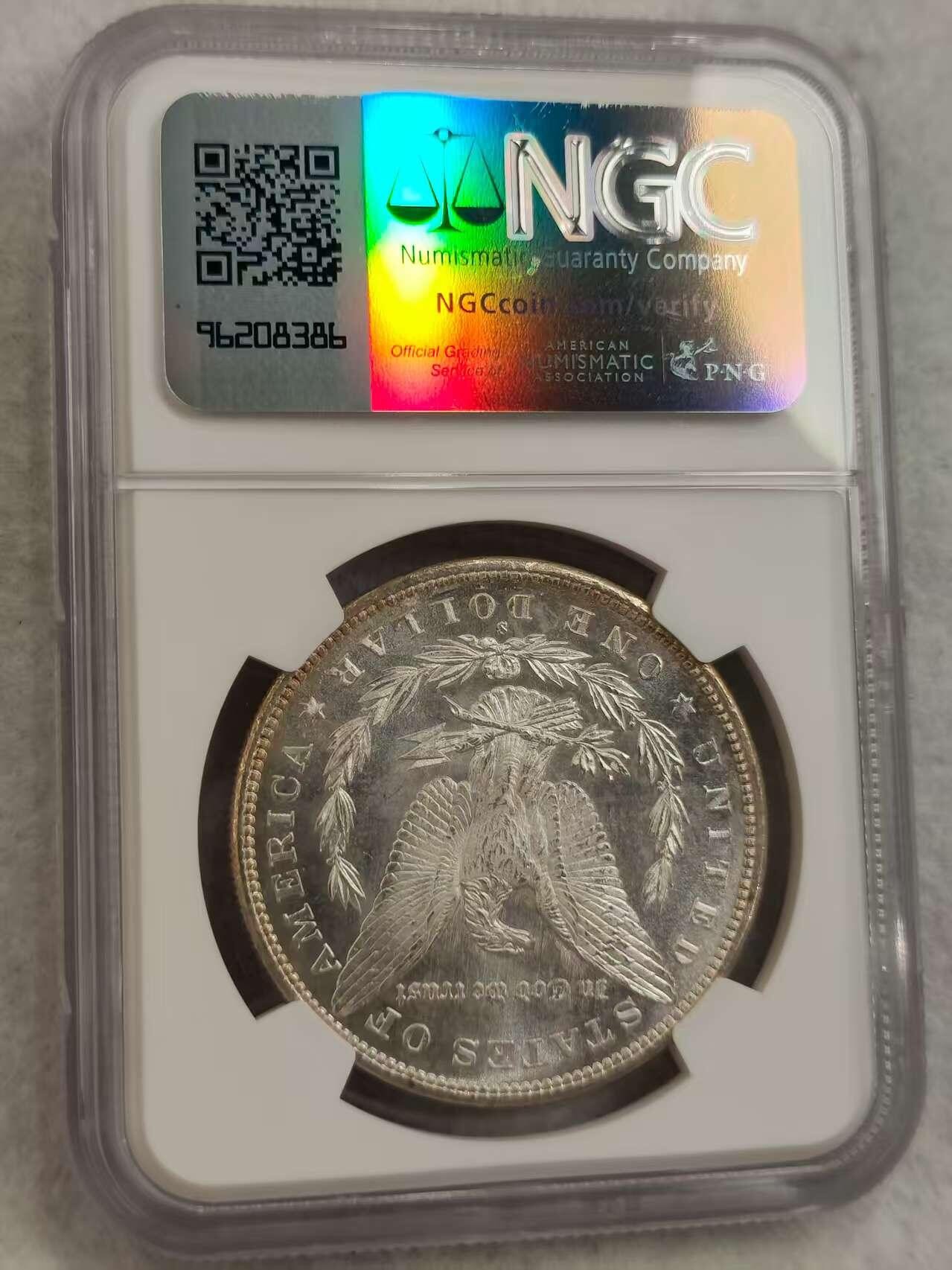 G&W世界散币，银币处理专场（第30场） NGC-MS64  美国1879年摩根1元  银币