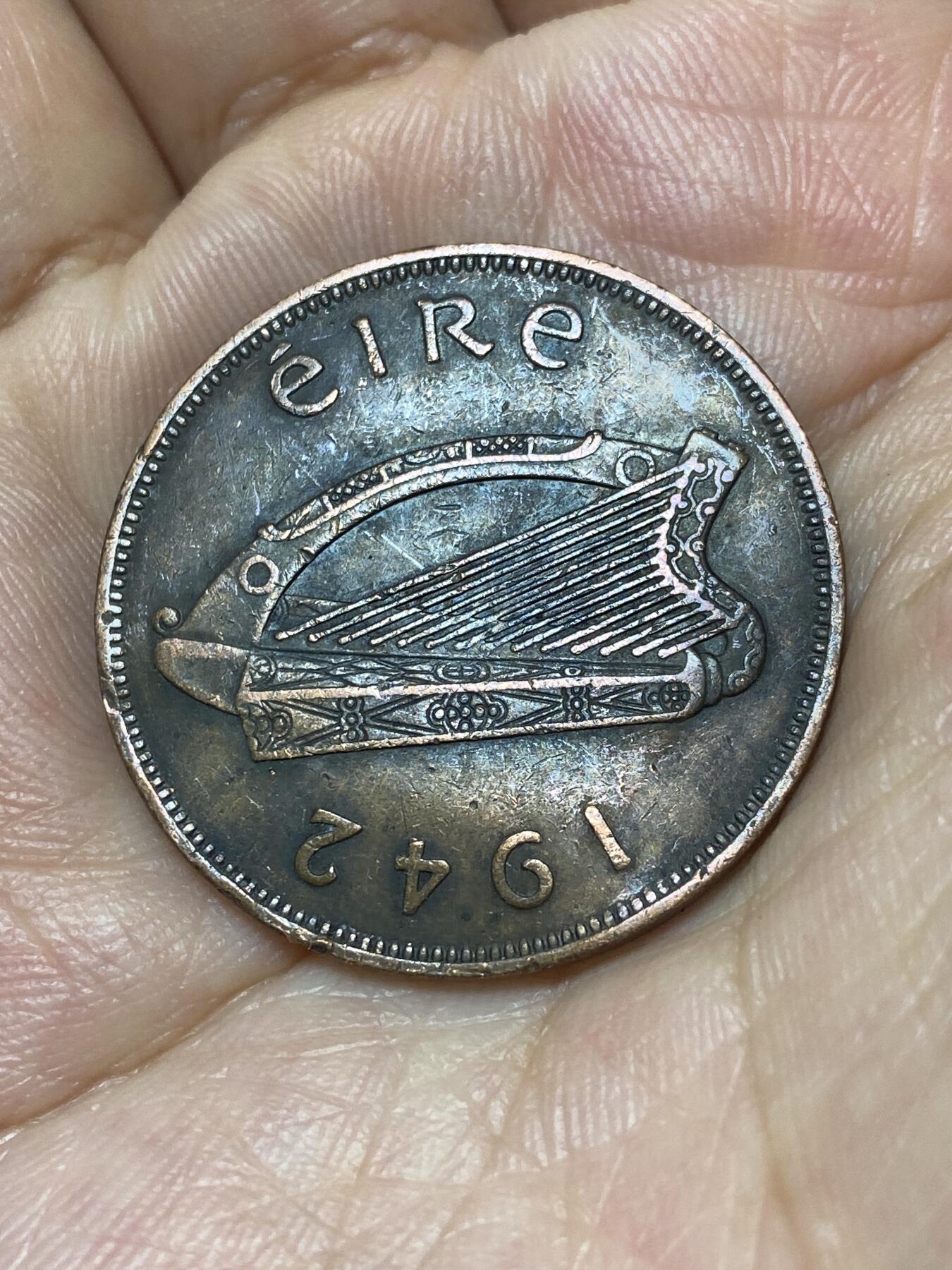 2025年第九十二场(总第一百一十八场）外国好品散币(免佣金) 爱尔兰🇮🇪1942年1便士(共和国时期第一套)