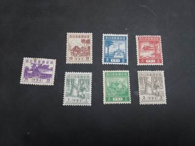理想集藏/博彦收藏 10月2日邮票专场 - 日本早期票7枚 上品