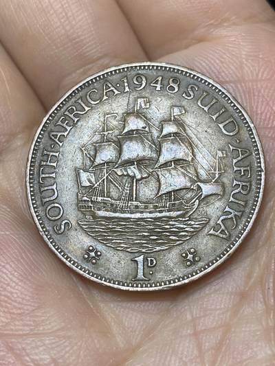 2025年第九十二场(总第一百一十八场）外国好品散币(免佣金) - 英属南非1948年1便士(乔治六世第二版，首发年仅发行3年)