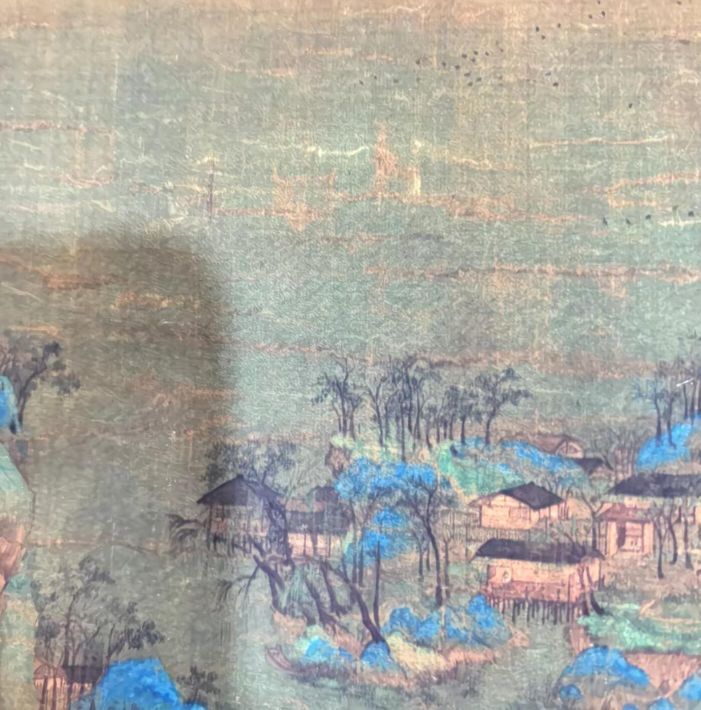   听雨轩  名家卷轴字画 龙纹小长卷《王希孟千里江山》尺寸:30/350cm