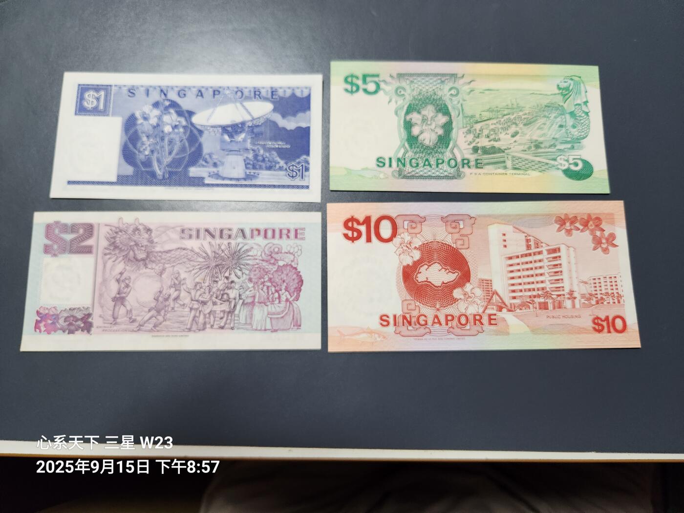 9月17号晚上8点 外国纸币自动截拍第30场 新加坡 船版 新品一套