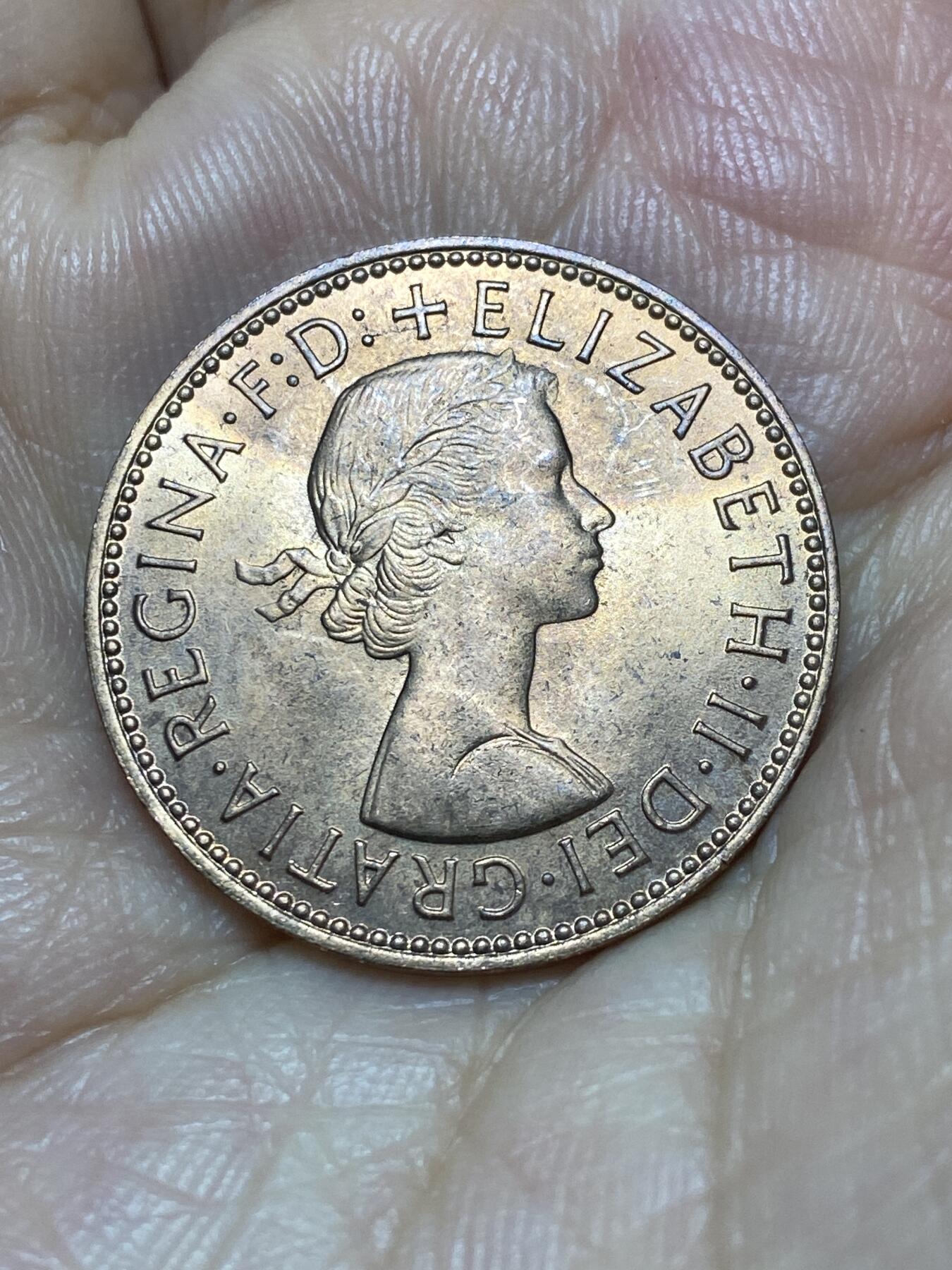 2025年第九十二场(总第一百一十八场）外国好品散币(免佣金) 英国🇬🇧1967年半便士(伊丽莎白二世青年桂冠，第二版普制币关门年)