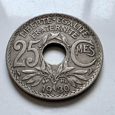🌹外币初藏🌹🐯2025年第103场  每周二四六晚8️⃣点 接代拍 - 法国1930年25分