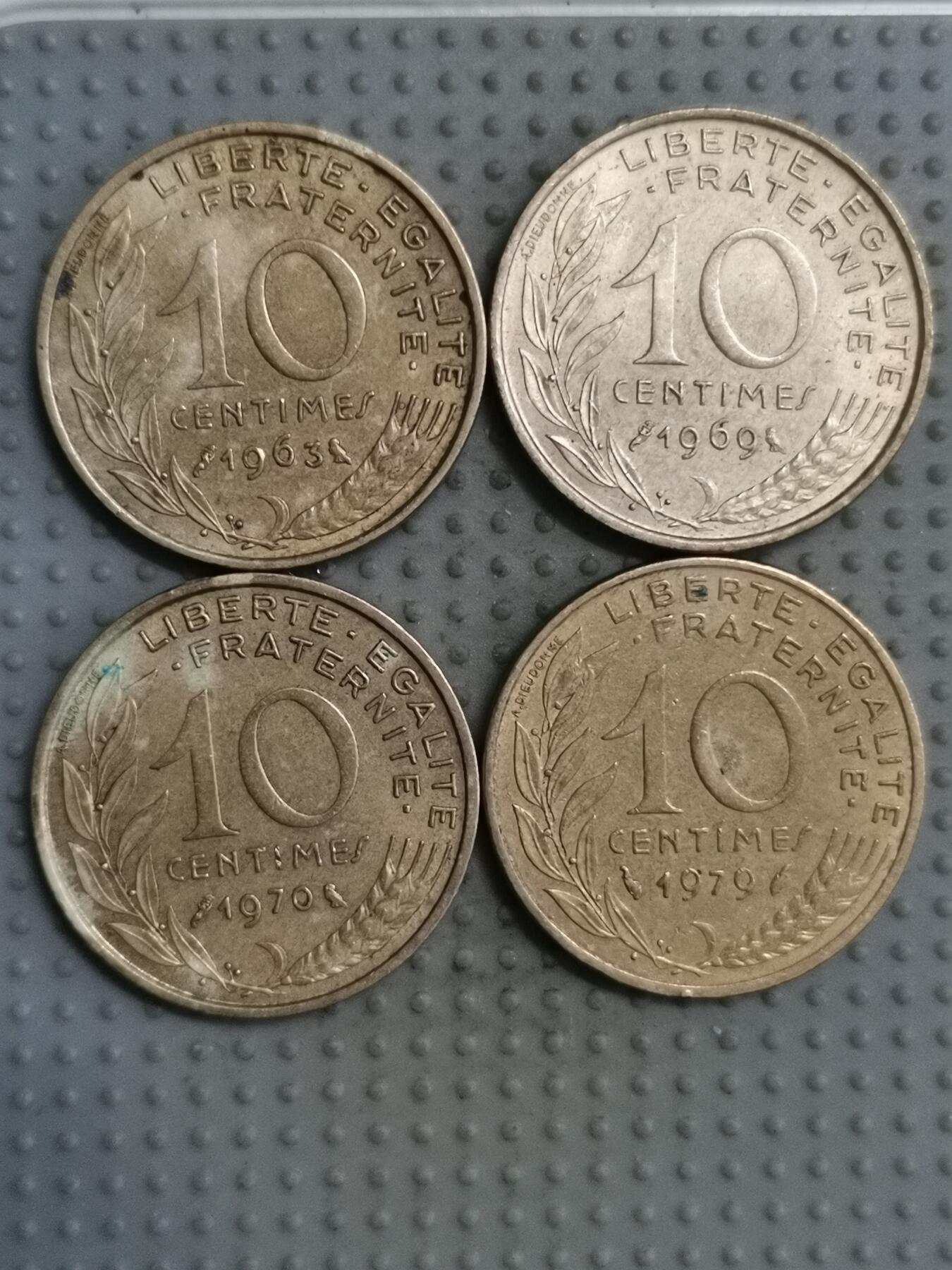 2025年第82场各国散币拍卖（总第82场） 法国10生丁4枚