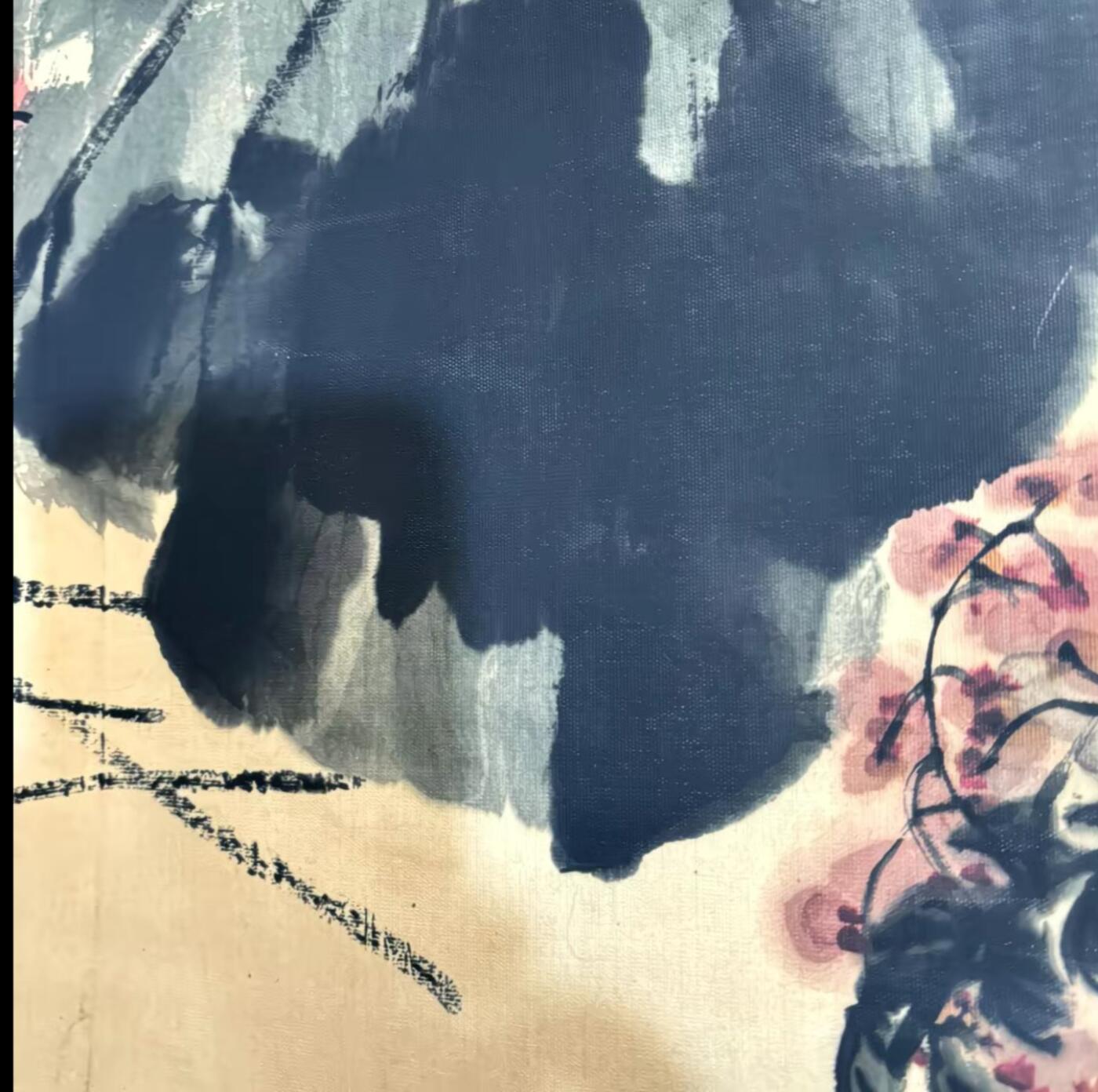   听雨轩  名家卷轴字画 龙纹小长卷《齐白石群芳争艳》尺寸:30/350cm