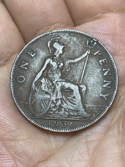 2025年第九十二场(总第一百一十八场）外国好品散币(免佣金) - 英国🇬🇧1936年1便士(乔治五世逝世年，第三版关门年)