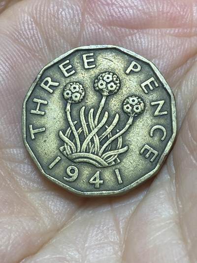 2025年第九十二场(总第一百一十八场）外国好品散币(免佣金) - 英国🇬🇧1941年3便士(乔治六世第一版)