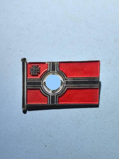 盛世勋华——号角文化勋章邮票专场拍卖第279期 - 德国（1939）海军军旗证章 少见 带厂标